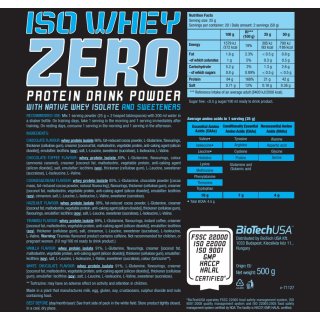 BioTech USA ISO Whey Zero 25g Portionsbeutel Joghurt Aprikose