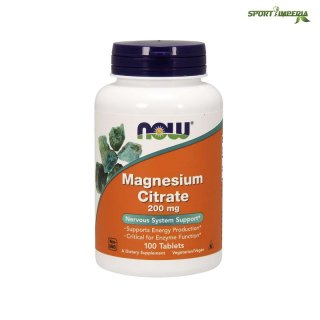 Now Foods Magnesium Citrate 200 mg 100 Tabletten
