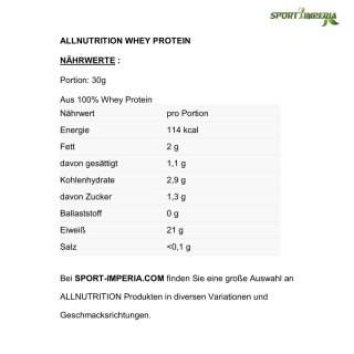 ALLNUTRITION Whey Protein 30 g Portionsbeutel Chocolate
